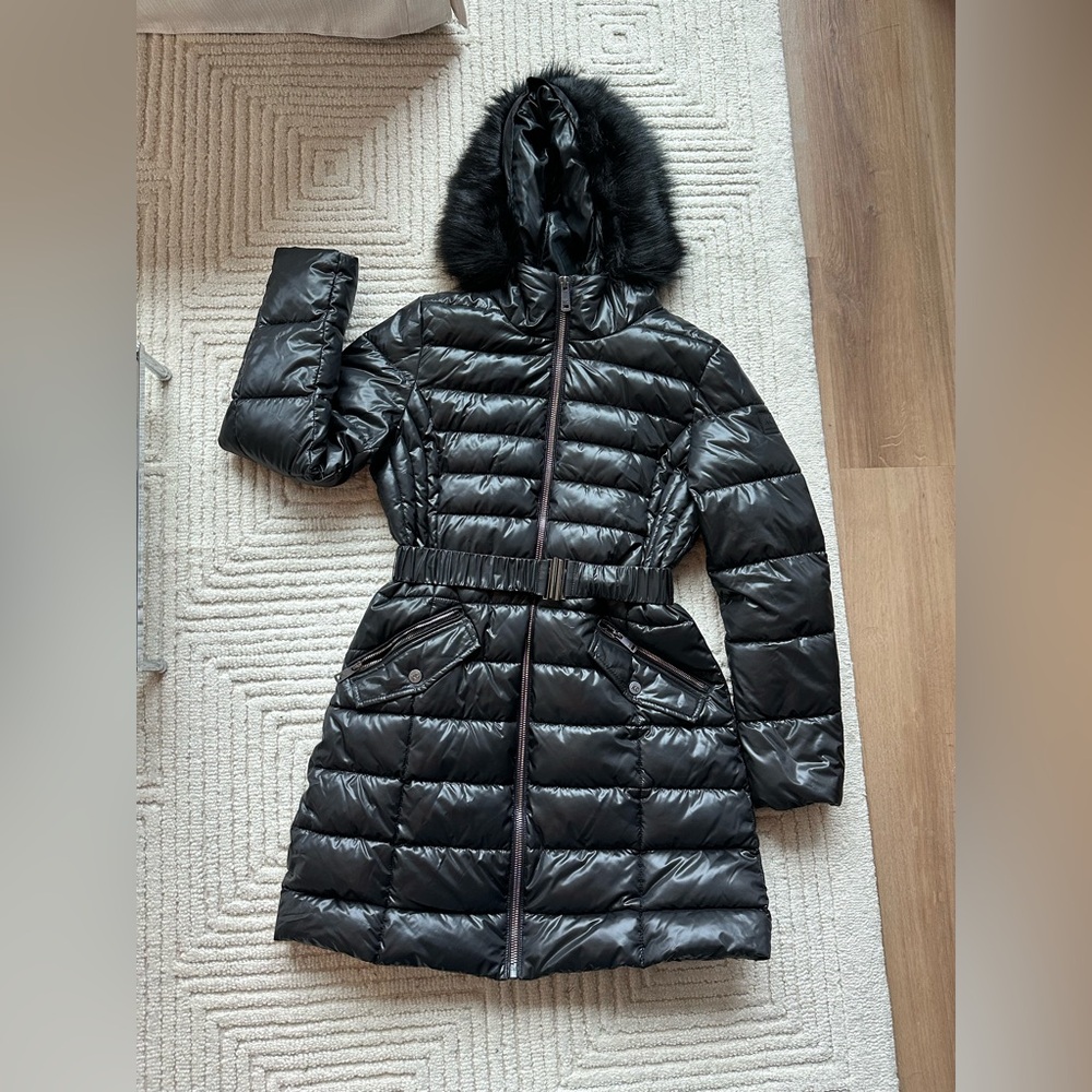 Kenneth Cole Coat Parka Faux Fur NWOT